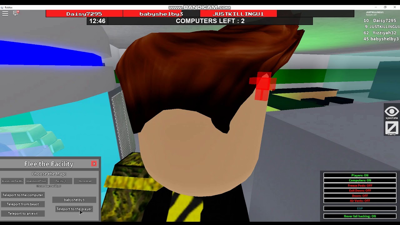 Roblox Flee The Facility Hack August 2019 Works Youtube - roblox flee the facility hack/script
