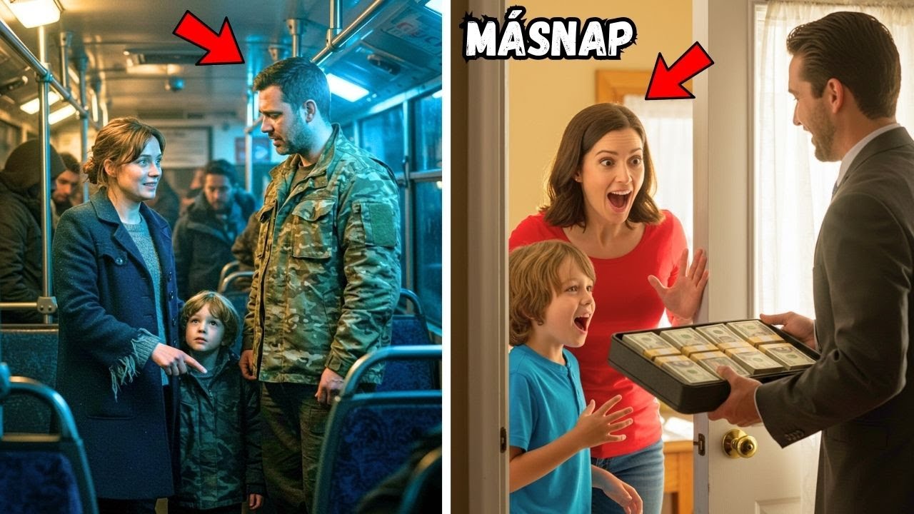 ÁTADTA a Helyét Egy Katonának... Másnap Egy MILLIOMOS Kopogtatott az Ajtajukon