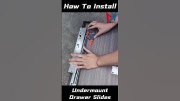 Undermount drawer slides installation | Home improvement | Kitchen cabinet #shorts