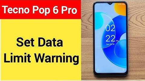 how to set data limit warning,Tecno Pop 6 Pro me data limit kaise set kare