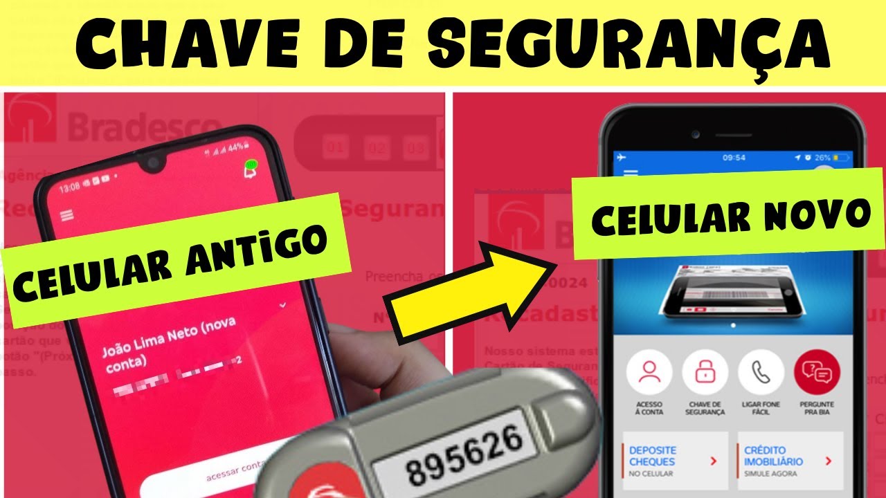 CHAVE DE SEGURANÇA BRADESCO - COMO TRANSFERIR CHAVE DE SEGURANÇA ...