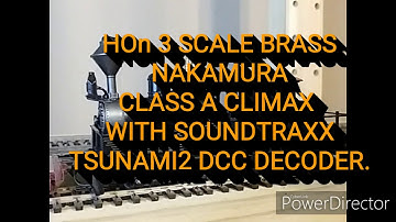 HO Scale Brass Nakamura Class A Climax with DCC Tsunami Sound Decoder.