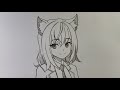 Belajar Menggambar Anime Cewek untuk pemula langkah demi langkah