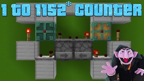 Smallest Quick Reset Redstone Counter (Pulse Divider) for Minecraft Java