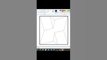 How to draw Tile Design in MS Paint 🎨#drawing #art #painting #tile #design #colors #computer