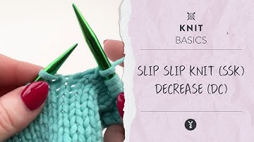 How to Knit the Slip Slip Knit (SSK) Decrease | Beginner-Friendly Tutorial