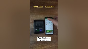 @tongkhosmart hướng dẫn in hoá đơn sổ bán hàng với máy in không dây cầm tay PT-280 SoBanHang, SBH