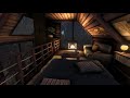 Cozy Treehouse with Rain & Fireplace Sounds to Sleep, Relax, Study