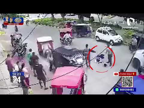 Piura: Municipal patrol officer injured after colliding with a motorcycle taxi, ambulance fails t...