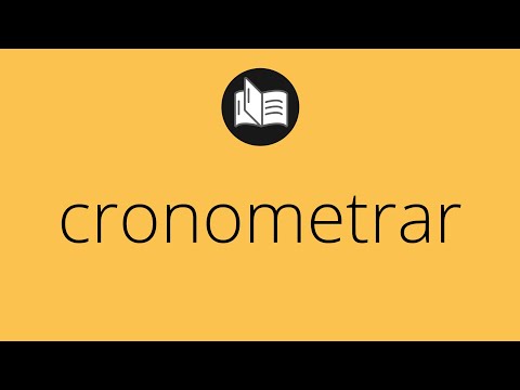 Vídeo: Was significa cronometrado?