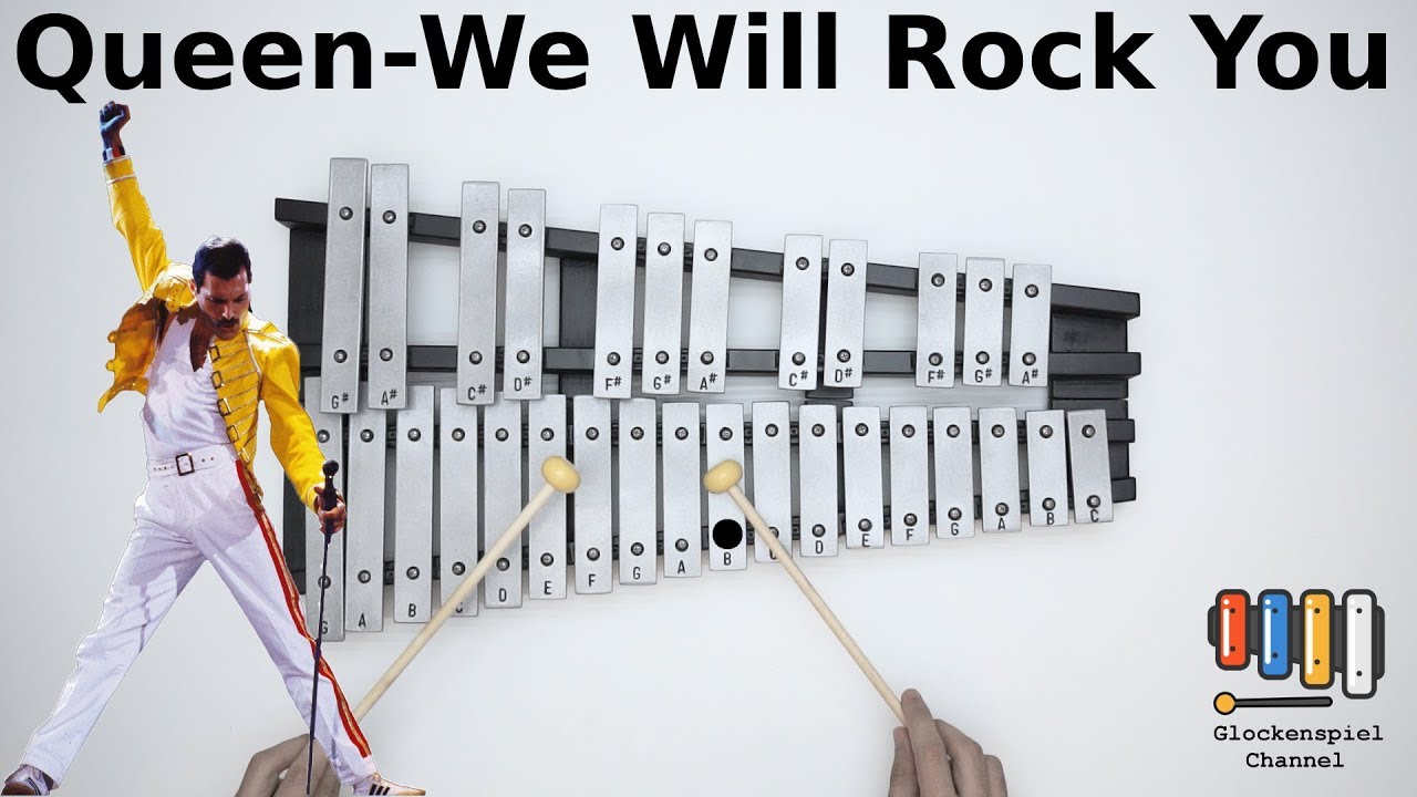 Queen-We Will Rock You💗🎺on the Glockenspiel (BELLs)  🎧