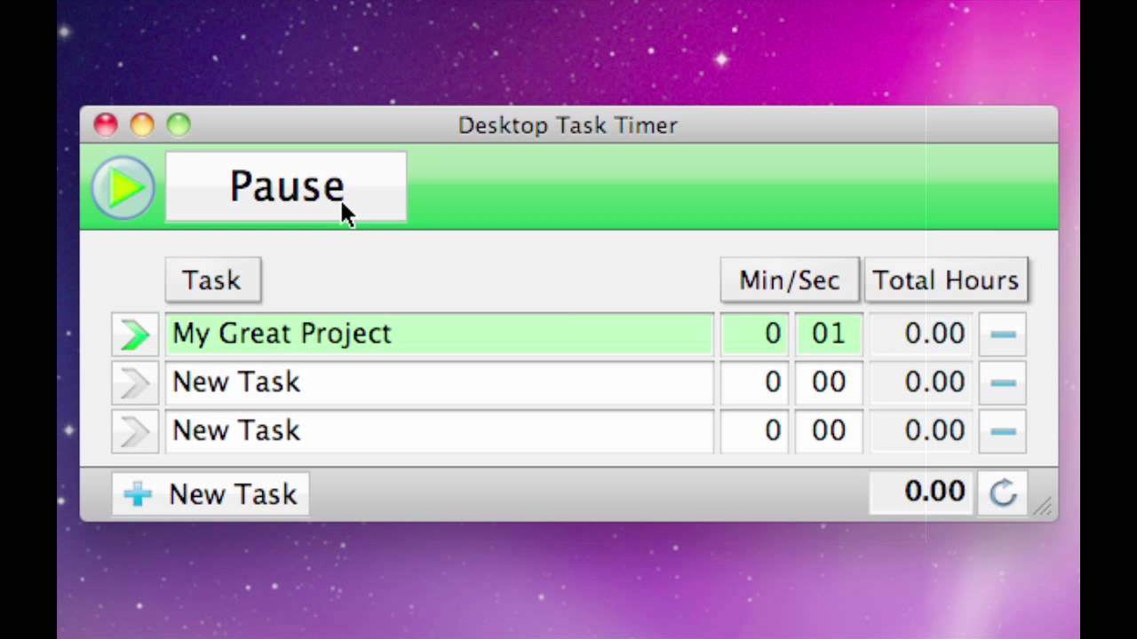 Desktop Task Timer For Mac Demo Tutorial Youtube