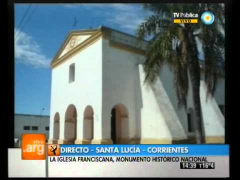 Vivo en Argentina - Santa Lucía, Corrientes: Iglesia franciscana - 26-04-12