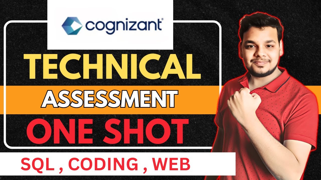 Cognizant Technical Assessment (One Shot) Preparation | Cognizant GenC Coding Questions, SQL , Web