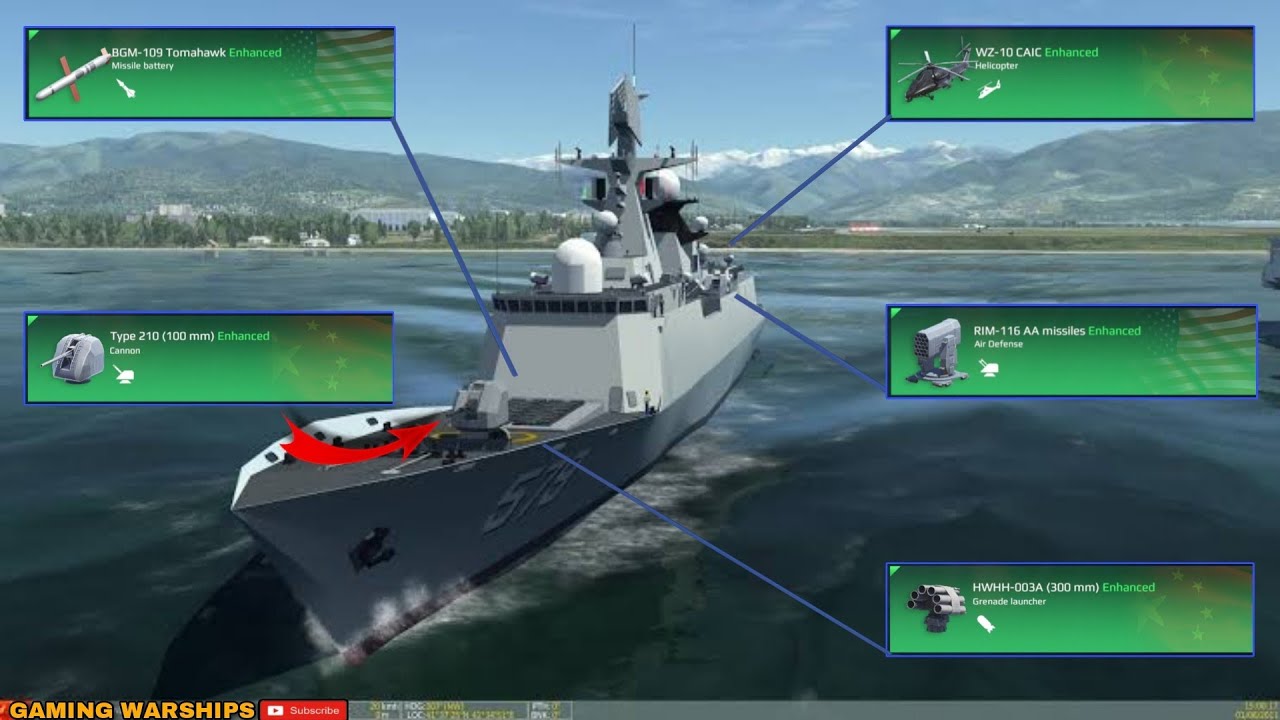 CN Type 054a Jiangkai ll in Action | Modern Warships 