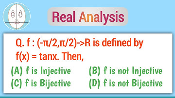 f(x)=tanx | One One or Not | Onto or Not | Function Of One Variable | Real Analysis | Problem