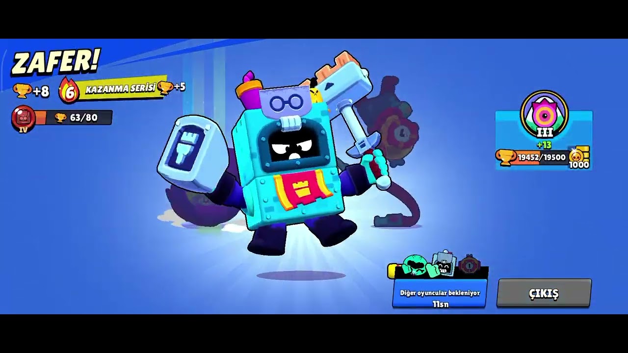 Brawl starsta tüm oyuncuları 100 kupa üstü yaptık 