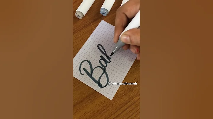 Lettering a Name with Brushpen on Subscriber's Request #Shorts #art  #handlettering #howtoletter