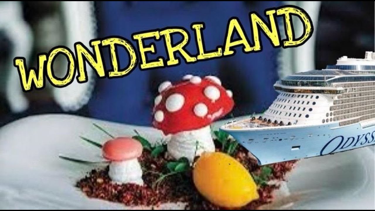 Royal Caribbean's WONDERLAND!  Molecular Gastronomy Cruise Ship Restarant