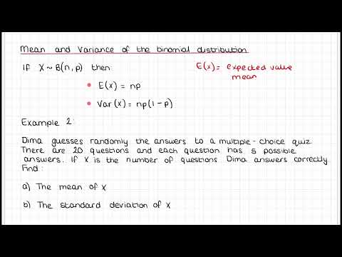 Binomial Distribution AI SL