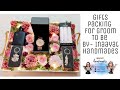 How to make a hamper for groom to be  gift hamper for groom  engagement hamper diy  gift packing