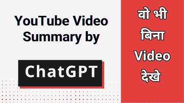 YouTube Summary with ChatGPT | Techs Gyan