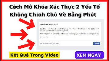 Cách Mở Khóa Xác Thực 2 Yếu Tố Không Chính Chủ Về Bằng Phút || Duy Thịnh Official