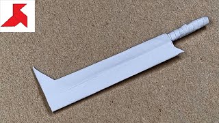 DIY - How to make URUK HAI SWORD (Lord Of The Rings) from A4 paper