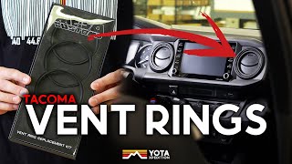 Meso Customs Tacoma Dash Vent Ring Install