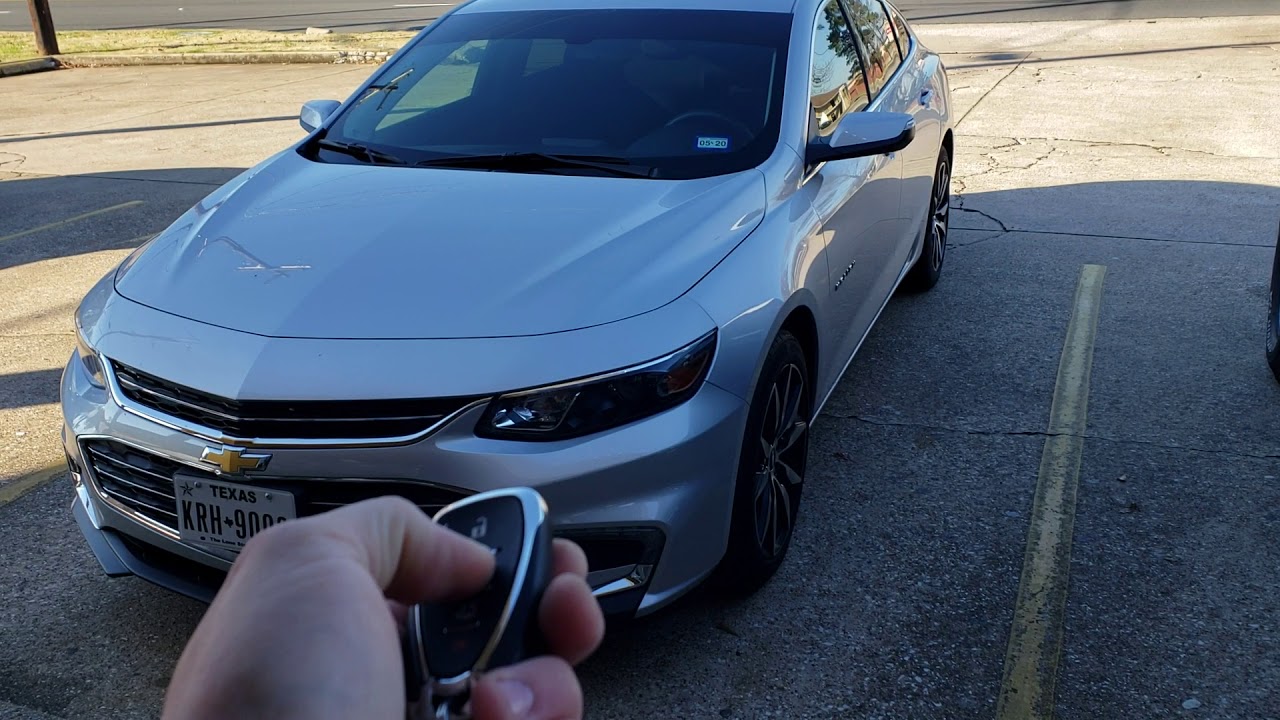 2018 Chevrolet Malibu remote start - YouTube