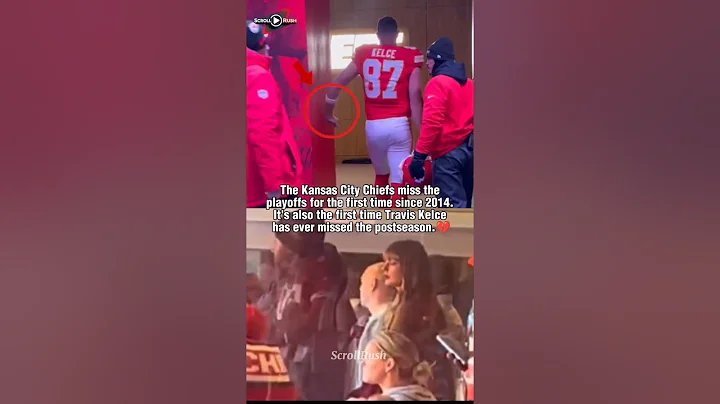 Chiefs Miss Playoffs - A First for Travis Kelce 😭 #TaylorSwift #TravisKelce #Swifties #Shorts