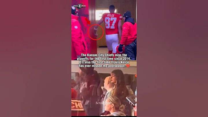 Chiefs Miss Playoffs - A First for Travis Kelce 😭 #TaylorSwift #TravisKelce #Swifties #Shorts