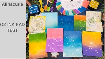 ALINACUTLE O2 INK PADS TEST | WATER REACTIVE INK - #Alinacutle® #AlinaCraft