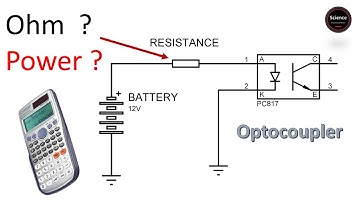 Optocoupler LED driving resistance calculation