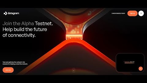 Datagram Network Testnet Node. Top Airdrop Depin.