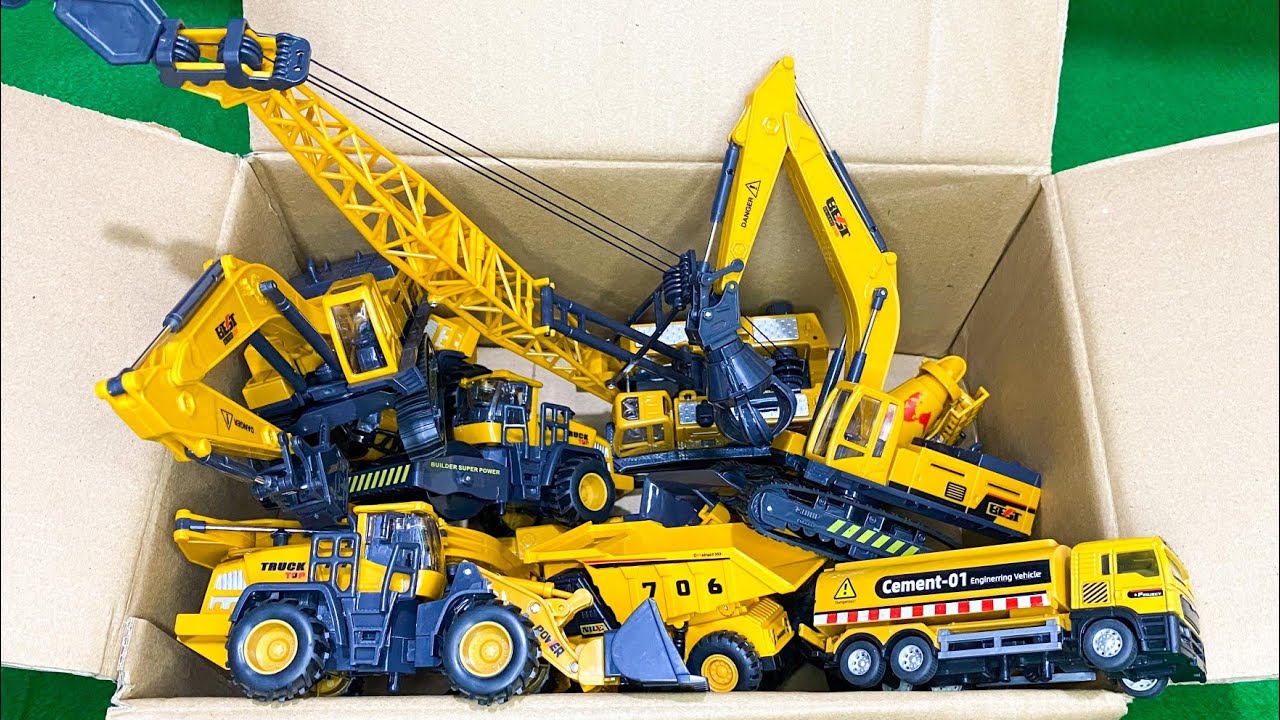 RC TRACTORS, MEGA RC TRUCKS, RC MACHINES COLLECTION!! EXCAVATOR LESU ET30H, KABOLITE K350-200 DIGGER