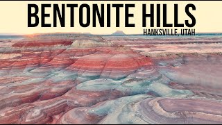 Mars Travel Guide to The Bentonite Hills in Southern Utah near Hanksville, Utah