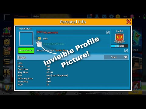 How to make an INVISIBLE PROFILE PICTURE in CopsnRobbers!