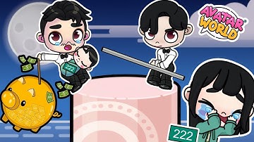 SQUID GAME 3 : Player 456 saves baby 222🍼👶 Ending of player 456 in Avatar World Pazu ❤️❤️