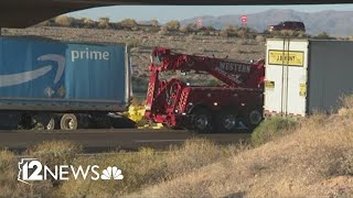 Crash on I10 kills 2 Amazon drivers