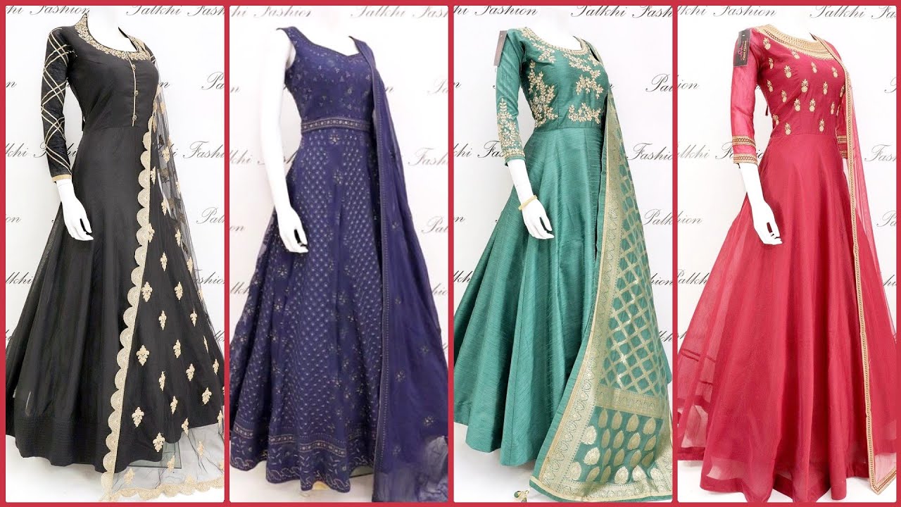 Top Stylish Long Maxi Party Wear Dress Collection for Girls 2019-2020