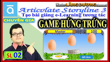 SL02 StoryLine 3 | Game tương tác CAO CẤP Hứng trứng, hứng đáp án | Bài giảng E-Learning tương tác