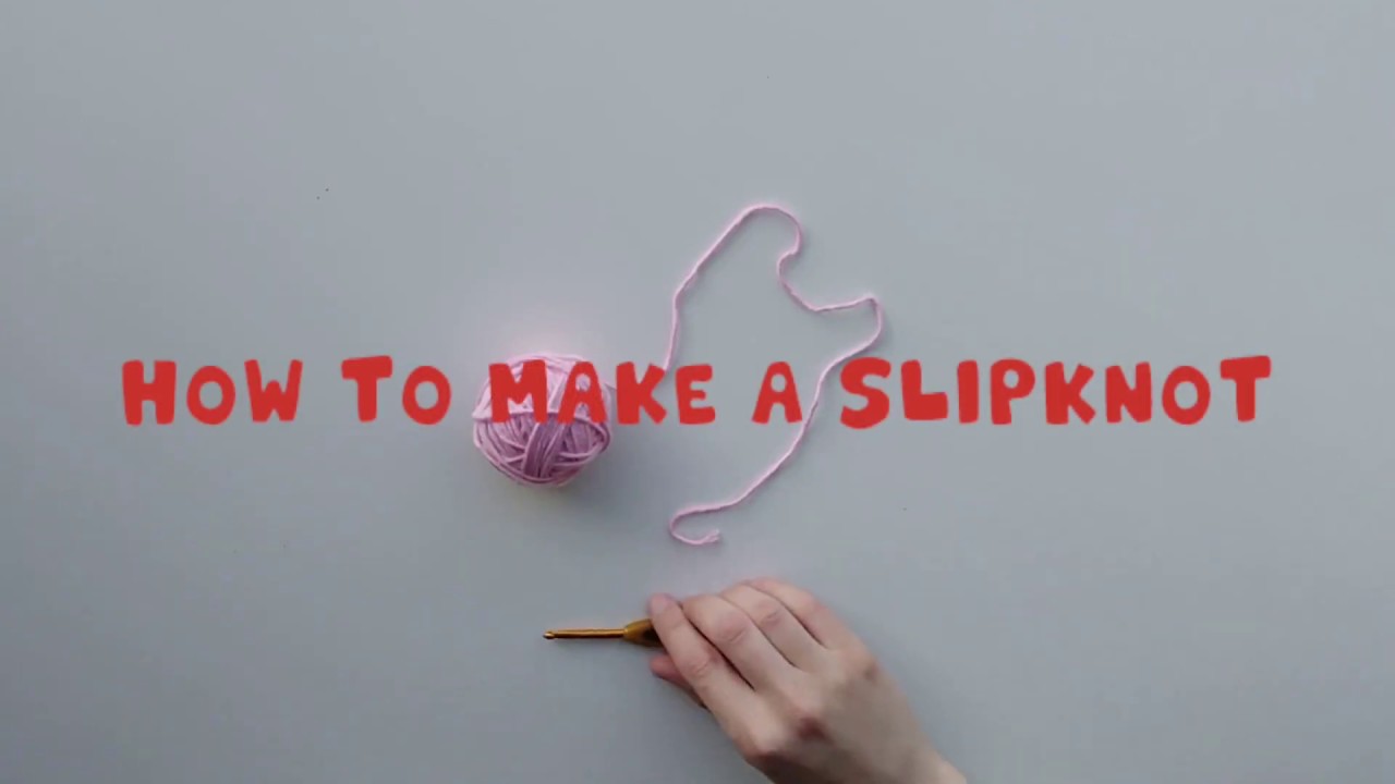 How to make a slipknot Crochet tutorial for beginners YouTube