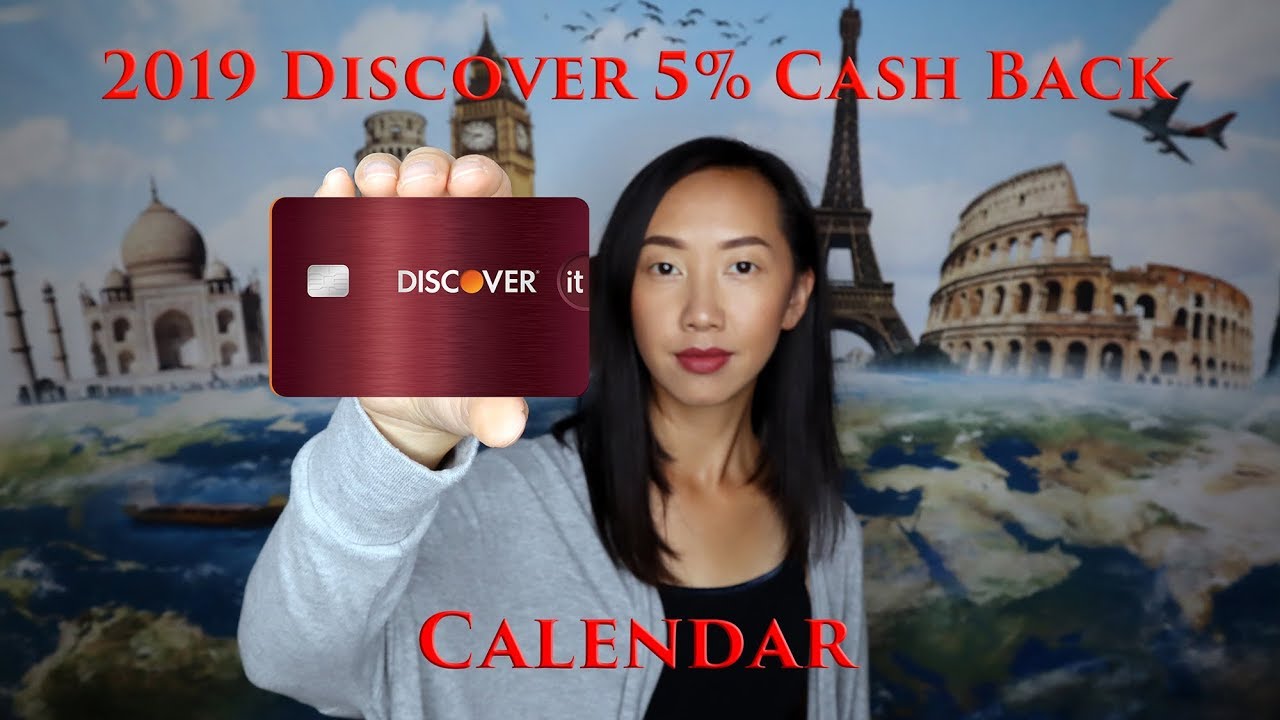 New 2019 Discover 5% Cash Back Calendar Q1-Q4 - YouTube