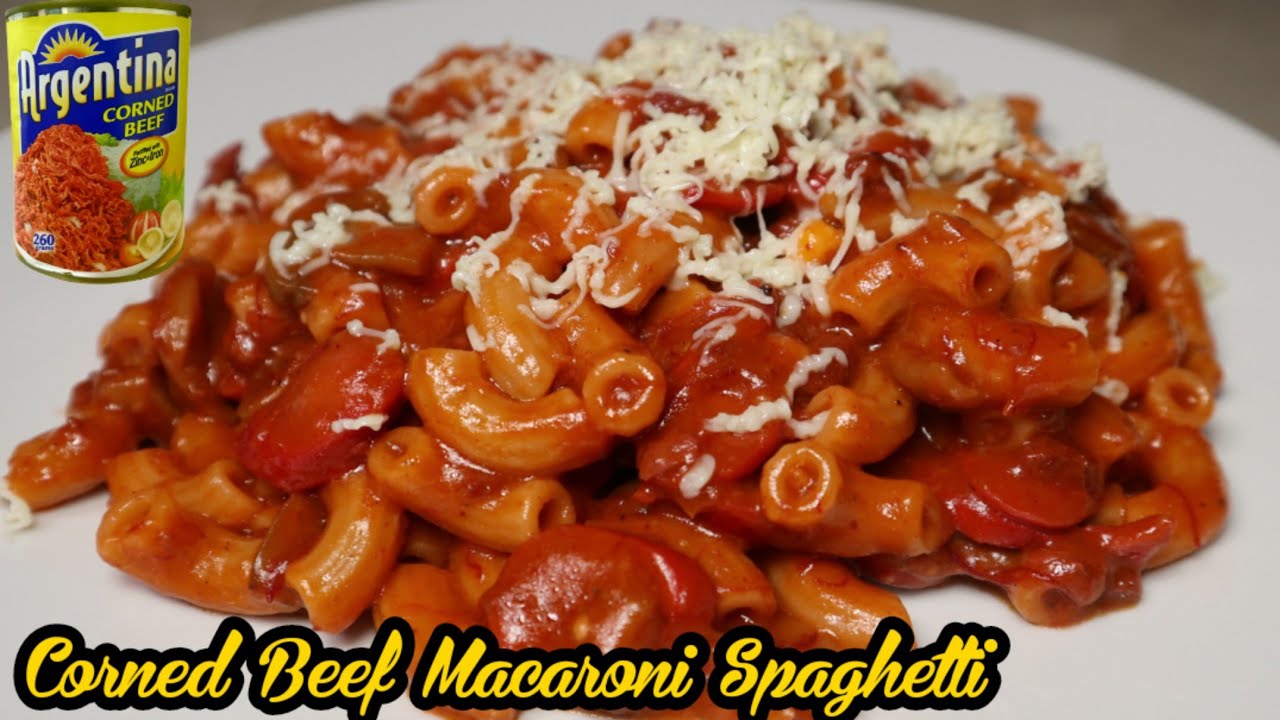 Corned Beef Macaroni Spaghetti || Easy and Yummy Recipe || Filipino ...