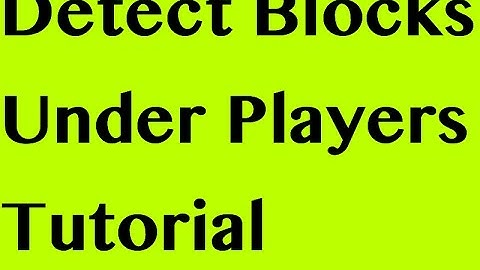 Detect Blocks under players and testfor when a player is holding an item