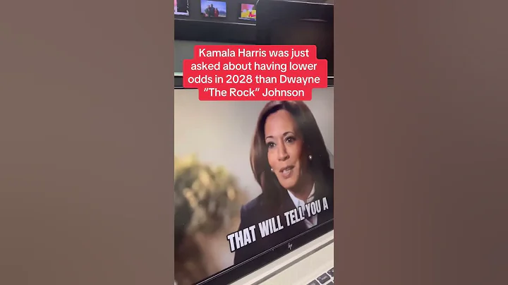 Kamala Harris asked about polling behind The Rock in odds for 2028 Presidential race