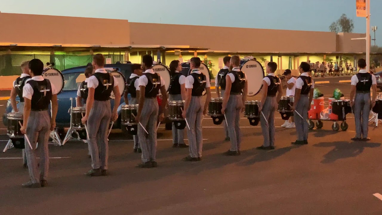 The Cavaliers Drumline, Parking Lot Warmup 2019 07 01 YouTube