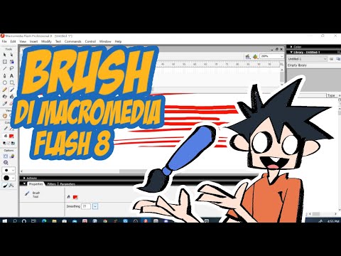 BRUSH DI MACROMEDIA FLASH #ANIMASISANTAIUHUK