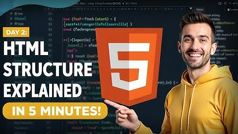HTML Tutorial for Beginners | HTML Structure Explained (Day 02)